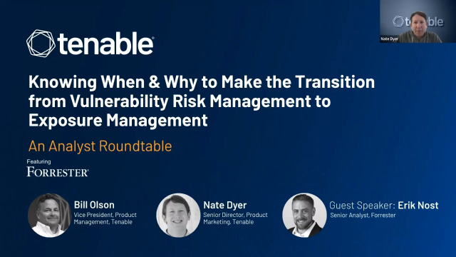 Go From Vulnerability Risk Management to Exposure Management: Analyst Roundtable