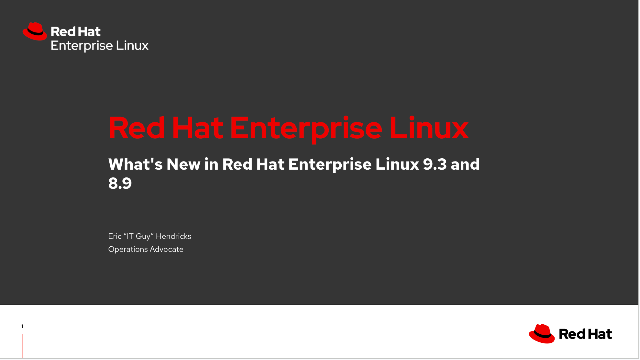 What's New in Red Hat Enterprise Linux 9.3 and 8.9