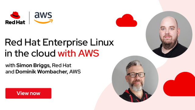 Red Hat Enterprise Linux in the Cloud with AWS