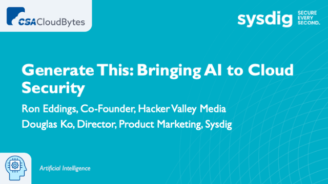 Generate This: Bringing AI to Cloud Security